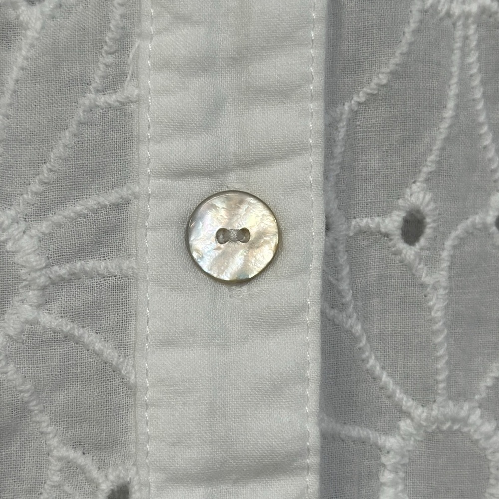 Alfred Dunner Eyelet Button-Down Top - image 5